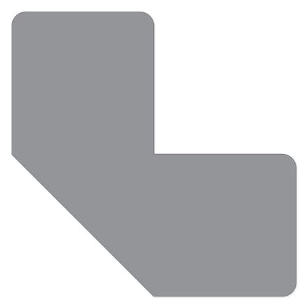 Ergomat DuraStripe Xtreme 4inx4inx2in Half Angle Corners Grey, 70PK DSX-C4x4x2-GY-KIT